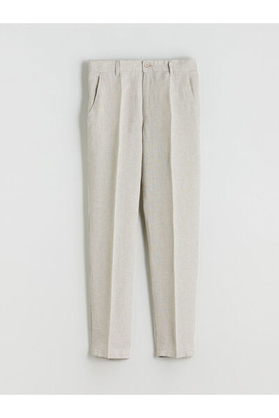LC Waikiki Standard Fit 100% Linen Men's Trousers