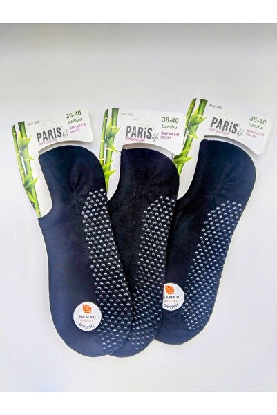 Paris Life Kadın Sneaker 3'lü paket /bambu dikişsiz /silikon destekli sneaker...
