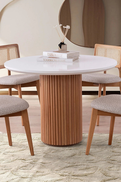 TREELAB 4 KİŞİLİK SİYAH YEMEK MASASI