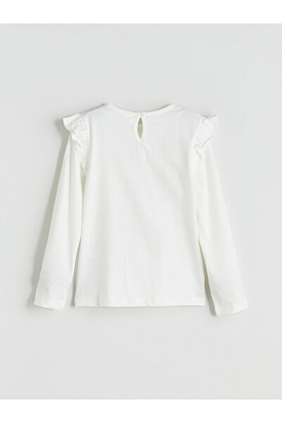 LC Waikiki Sparkling Selections from Shining Store | Crew Neck Printed Girl's T-Shirt