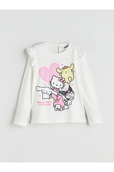 LC Waikiki Sparkling Selections from Shining Store | Crew Neck Printed Girl's T-Shirt