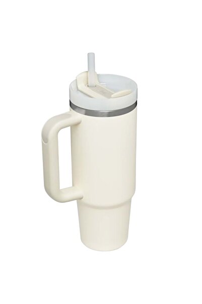 Stanley Quencher H2O Flowstate ™   Tumbler Thermos with Straw 0.8L Flask with Straw Beige