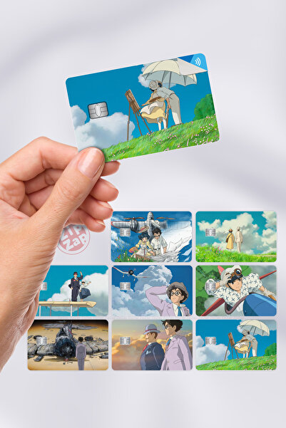 ZipZap The Wind Rises Kaze Tachinu Card Covering Sticker 8 Pieces