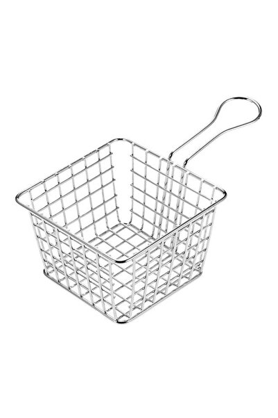 Generic Food Frying Basket Strainer Silver 18cm