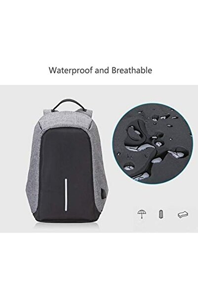 Türkiye حقيبة ظهر للسفر مضادة للسرقة لأجهزة الكمبيوتر المحمول مع منفذ شحن USB، سعة كبيرة ومقاومة للماء