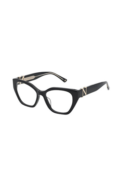 Nina Ricci Women's Eyeglass Frames VNR371 0700, Plastic, Black, 52 mm