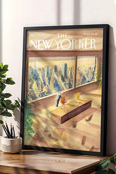 Saturn Pictură înrămată The New Yorker 2 februarie 1998 - Pictură peisaj bar ...