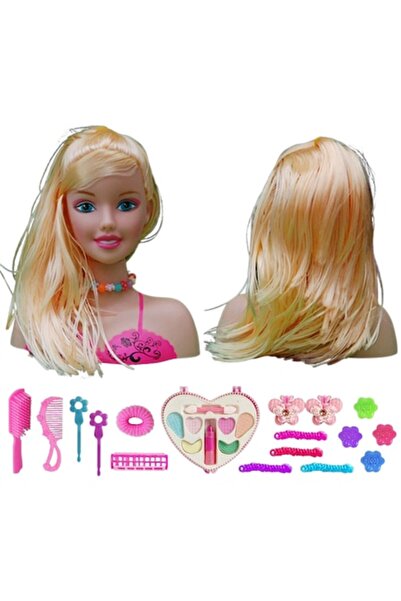 Mixbo Set cap de păpușă pentru machiat și coafat cu accesorii, Mixbo, model 2...