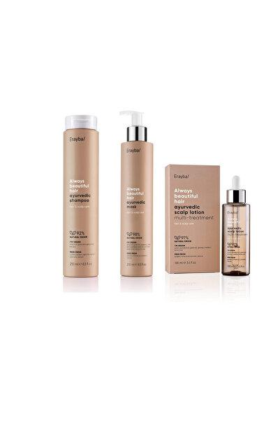Erayba إرايبا مجموعة أيورفيدا للعناية بالشعر وفروة الرأس ويمنع تساقطه