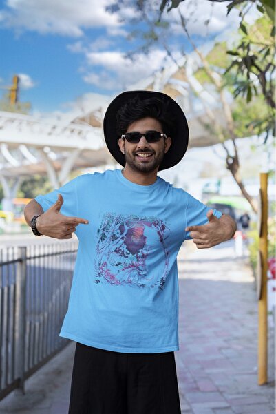 ArtYus TRIOCĂ CU MÂNĂ SCURTĂ CU Gât rotund, cu imprimeu TRANSFER, pisică LAND...