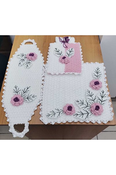 Firdevs moda çeyiz El Örgüsü 3 Parça Çeyizlik Lif Seti