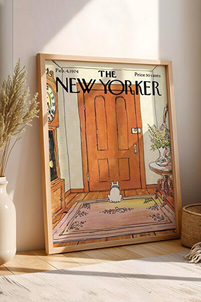 Saturn Pictură înrămată The New Yorker 4 februarie 1974 - Pictură de câine aș...