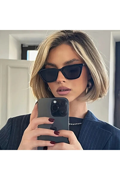 Safari Vintage Stil Siyah Güneş Gözlüğü – Günlük Moda Aksesuarı