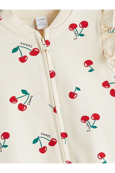 LC Waikiki New Season College Collar Printed Girl's Vest