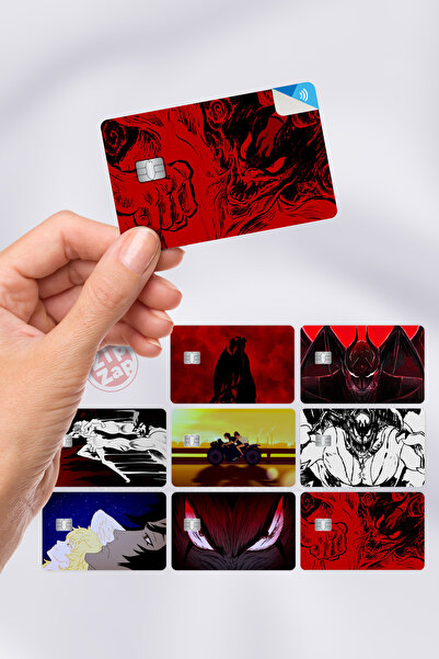 ZipZap Autocolant pentru căptușeală de card Devilman Crybaby 8 bucăți