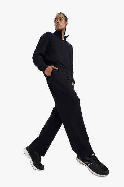 DeFacto New Season Wide Leg Wide Leg Sweatpants with Lace-Up Waist
