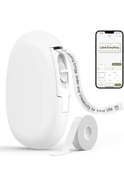 SUPVAN E10 Bluetooth Label Maker Machine with Continuous Waterproof Label, Portable Inkless Label Pr