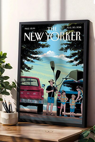 Saturn Pictură înrămată The New Yorker 20 august 2018 - Pictură de călătorie ...