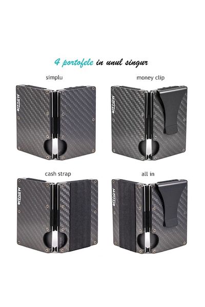 Mouzie Premium Aluminum Wallet for Men with RFID Protection