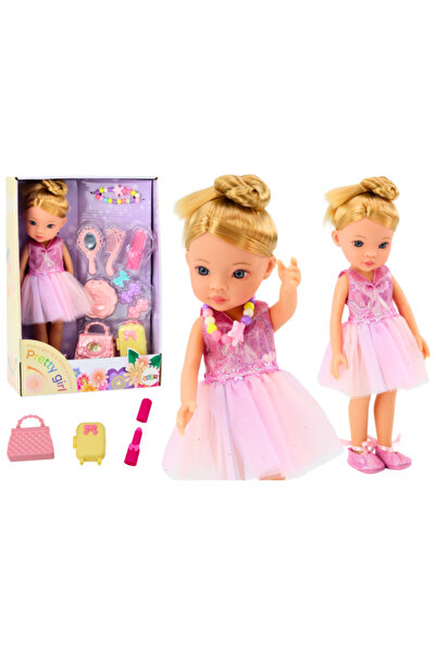 REBELS Păpușă balerină roz cu accesorii – Set rochie și accesorii de balet