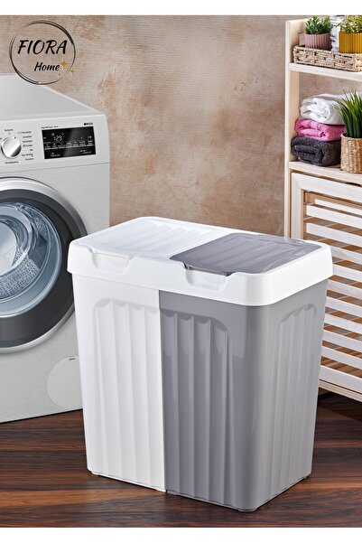 FİORA ÇİFT BÖLMELİ KİRLİ ÇAMAŞIR SEPETİ