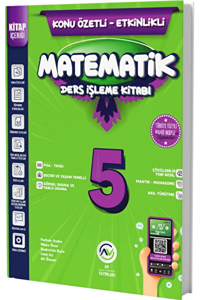 AV YAYINLARI 5. Sınıf Matematik Ders İşleme Kitabı / Furkan Aydın / AV Yayınl...