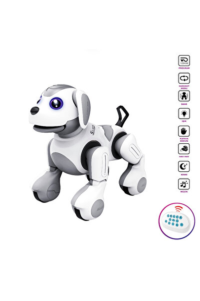 Vardem Uzaktan Kumandalı Full Fonksiyon Şarjlı İnteraktif Akıllı Robot Köpek