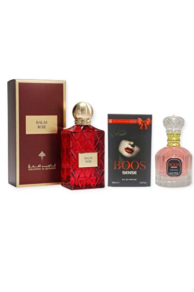 IBRAQ Plus Rose Unisex Perfume Bouquet - 75ml - Concentrated with Boss Sense 100ml