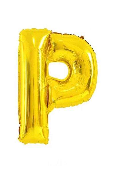 Generic Letter P Foil Balloon – Large 40 Inch – Gold