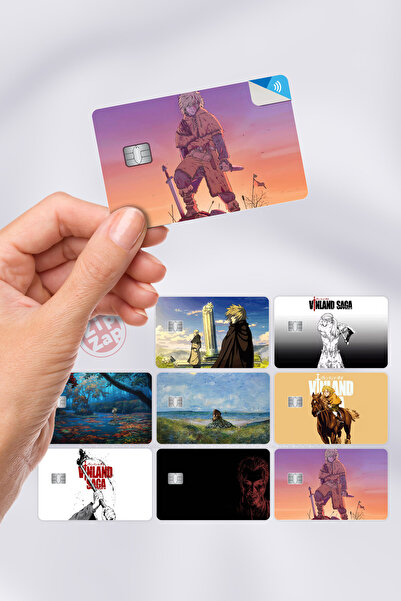 ZipZap Vinland Saga Kart Kaplama Sticker 8 Adet