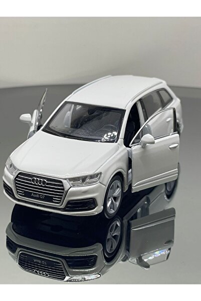 SCOWETTO 1.36 Ölçek Audi Q7 Metal Oyuncak Araba BEYAZ 12 cm