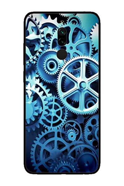 Atlas Husa personalizata si Folie de Silicon Xiaomi Redmi Note 8 Pro, Clockwo...