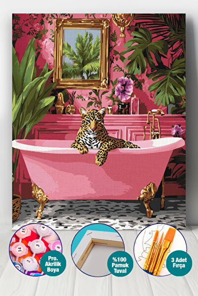 Picasso World Hobby Art Sayılarla Boyama Numaralı Tuval Seti Fırça Boya Dahil...