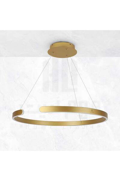 homelight ثريا مودرن ليد ذهبية - حلقة 60 سم