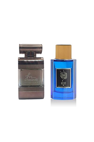 IBRAQ عطر العود الأزرق مع عطر سجنتشر قطعتين 200 مل