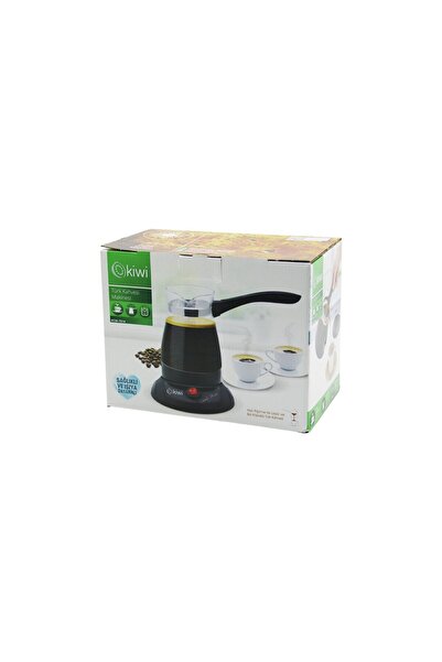 Go İthalat Kiwi Kcm-7514 Glass Electric Coffee Pot Turkish Coffee Machine 360 Degree Rotatable Base 6 Cups 1000W 40