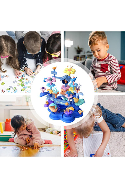 LUDIRO 136 Piece Coral and Fish Building Set, Marine Theme, Modular Base, +3 Years