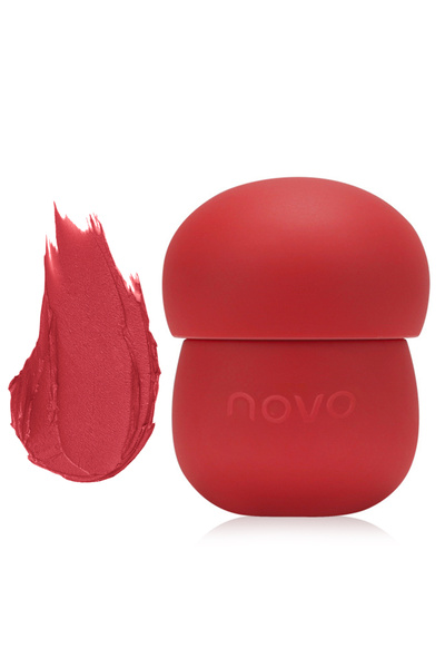 No-vo أحمر شفاه سائل غير لامع، ملمع شفاه مقاوم للماء ويدوم طويلاً، ملمع شفاه غير لاصق