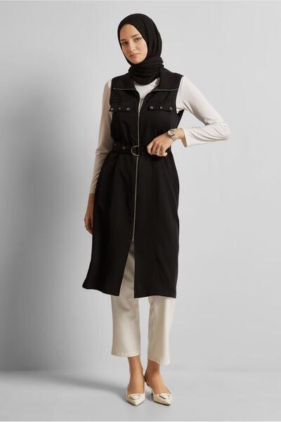 Alvina Belted Lyocell Vest 45645