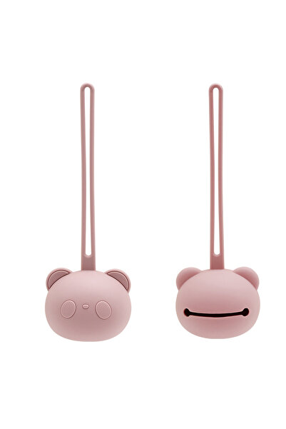 Choice3 حامل مصاصة للأطفال على شكل دب باندا سميك باللون الوردي الفاتح، منتج ج...