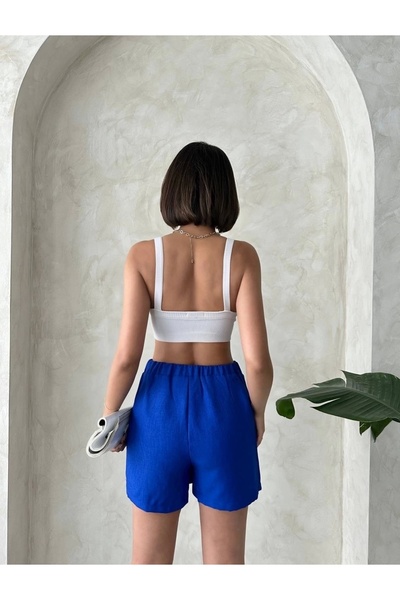 Işıltı kidss Bow Shorts Skirt Saks S255021