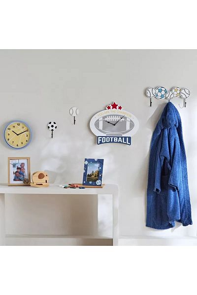 Home Box Arcade Football Wall Clock - 38x33.5x1.2 cm