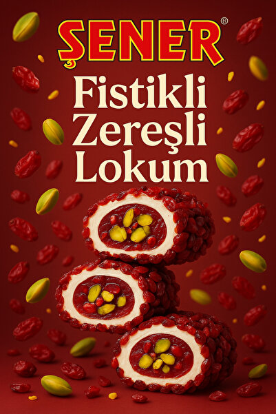 Şener FISTIKLI ZEREŞLİ LOKUM 100 GR