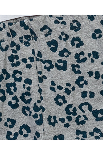 Minoti Girls Legging - Grey marl aop