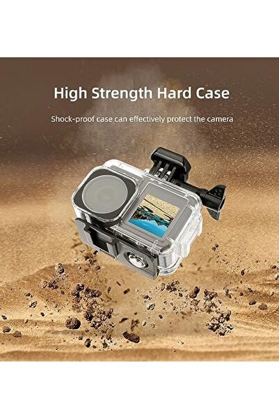 O Ozone Waterproof Case Housing with 3 Pack Filter for DJI OSMO Action 3 Sports Camera Accessories