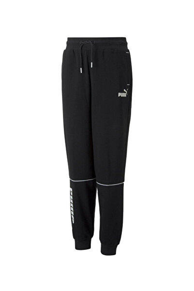 Puma بنطال رياضي Power Colorblock - أسود
