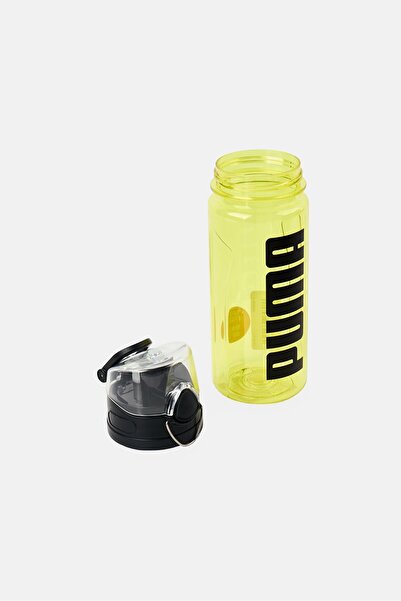 Puma Brand Logo Plastic Water Bottle 650ml, Yellow