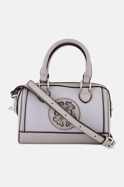CXL by Christian Lacroix Women Brand Logo Satchels Bag 17 H x 21 L x 11 W cm, Grey