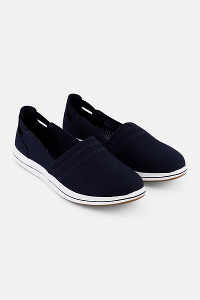 CLARKS Women Brinkley Step Slip On Shoes, Navy