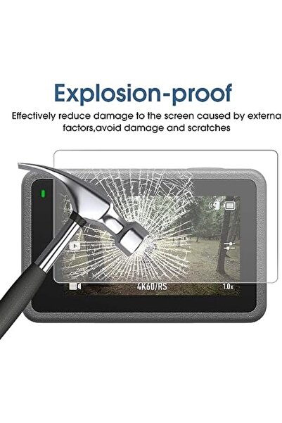 O Ozone (Pack of 2) Tempered Film for DJI Osmo Action 3 Screen Protector